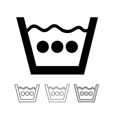 laundry symbol icon vector