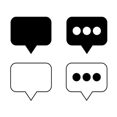 speech bubble icon vector