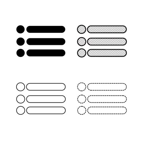 Menu icons vector