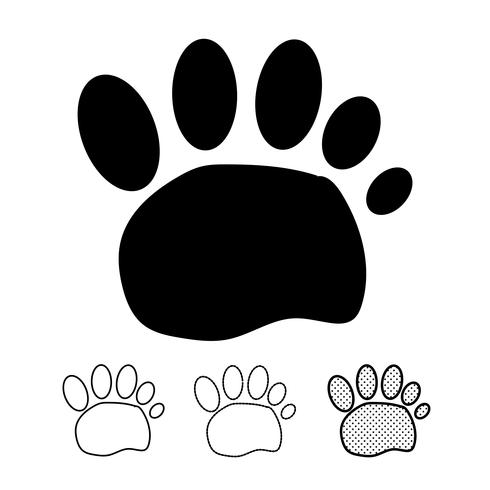 Animal footprint Icon Vector