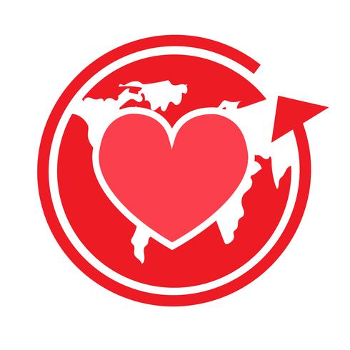 Icono del vector del corazón