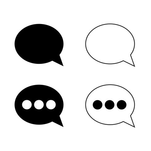 speech bubble icon vector