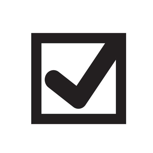 check mark icon vector