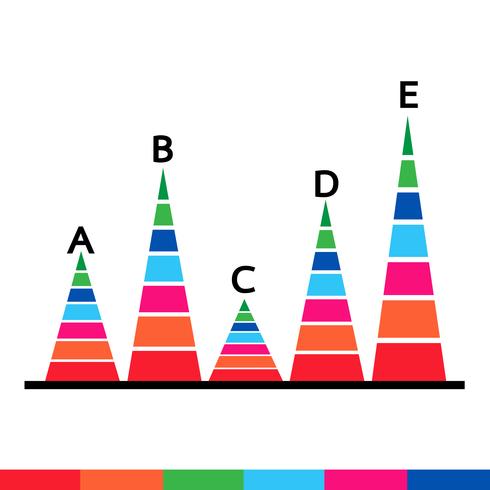 Icono de gráfico de datos de negocios vector