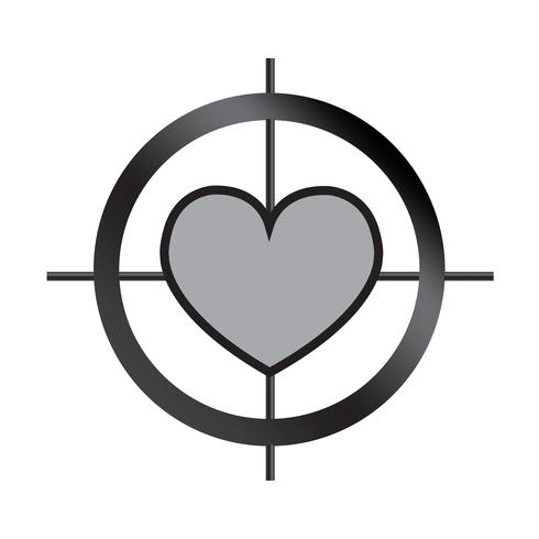 Icono del vector del corazón