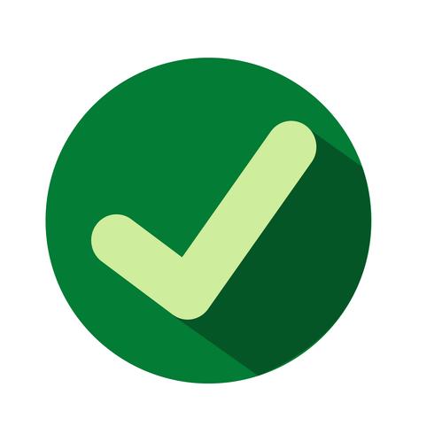 icono de marca de verificación vector