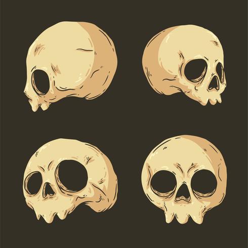 Hand Drawn Skull Collection Vector