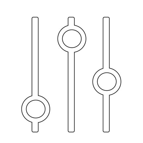 Sign of control icon vector