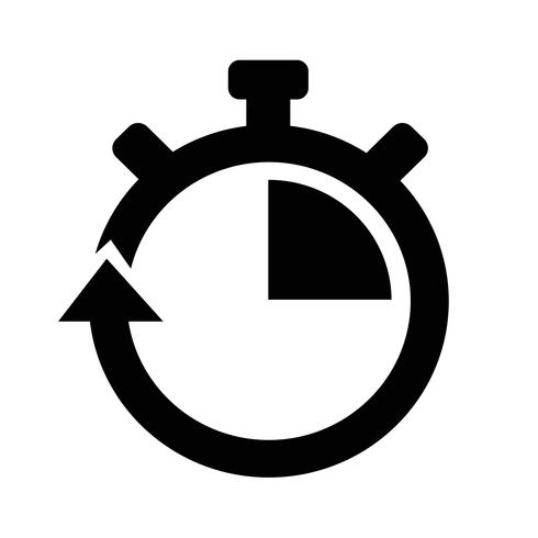 Sign of stopwatch icon vector