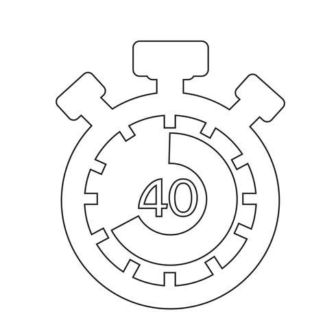 Icono de señal de cronómetro vector