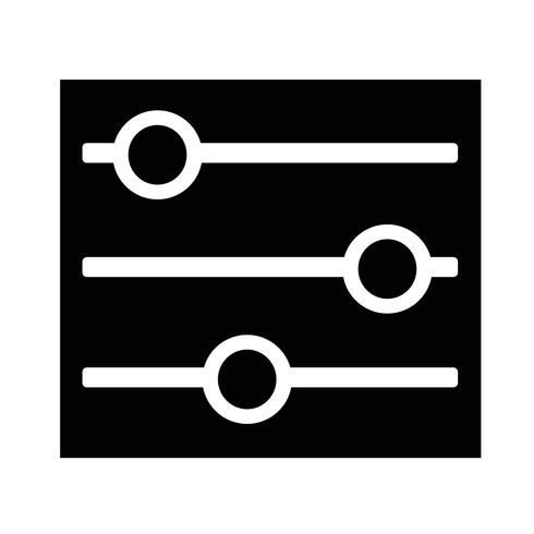 Sign of control icon vector