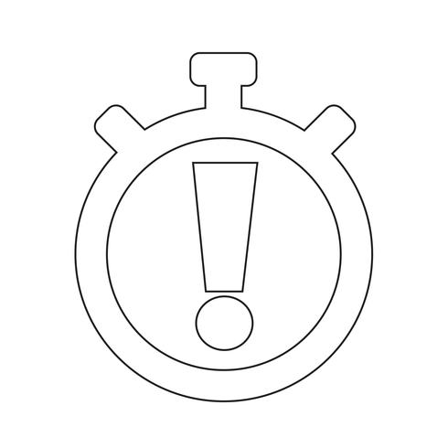 Sign of stopwatch icon vector