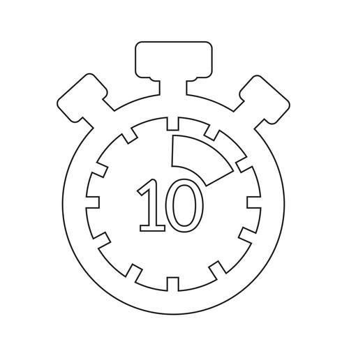 Sign of stopwatch icon vector