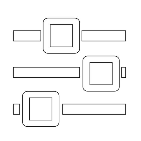 Sign of control icon vector