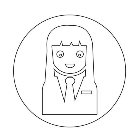 Icono de signo de personas vector