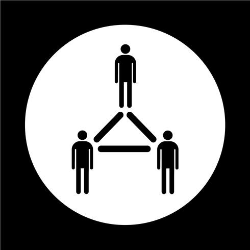 people network icon vector