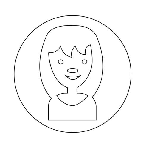 Icono de signo de personas vector