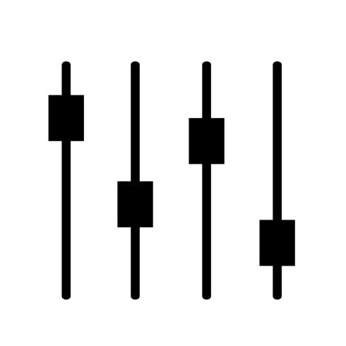 Sign of control icon vector