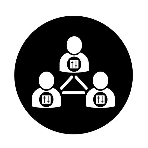 people network icon vector