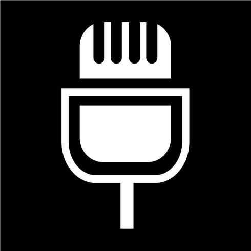 Sign of microphone icon vector