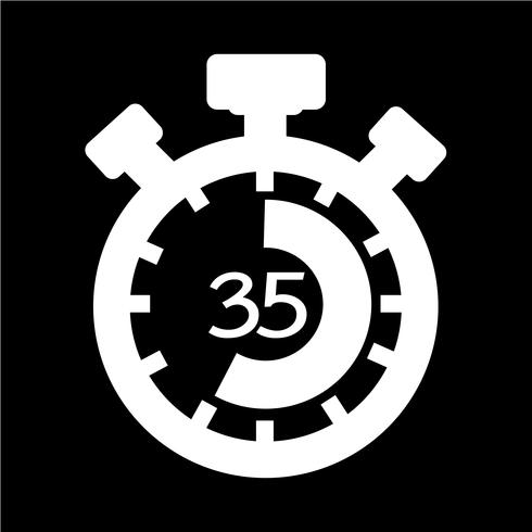 Sign of stopwatch icon vector