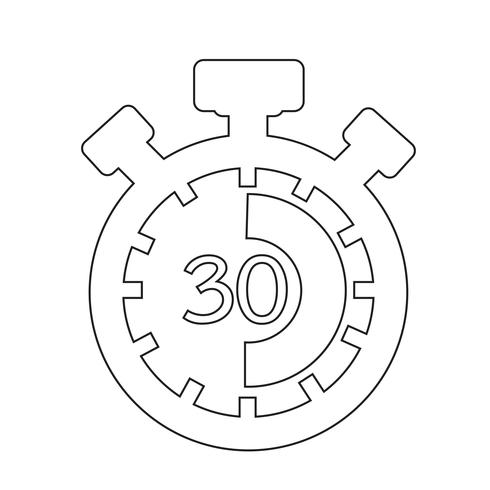 Sign of stopwatch icon vector