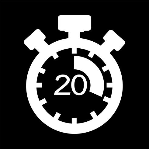 Sign of stopwatch icon vector