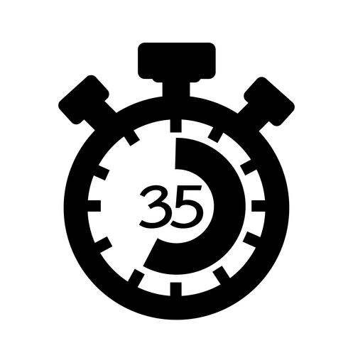 Sign of stopwatch icon vector