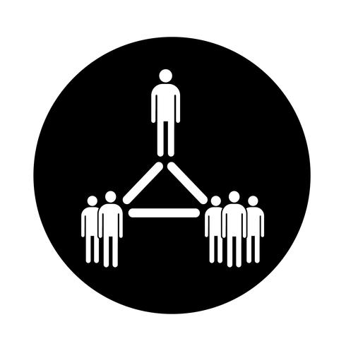 people network icon vector