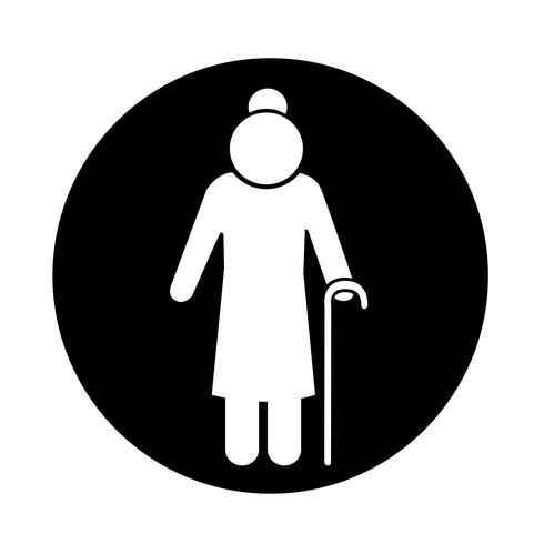 Elder People Icon vector