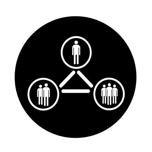 people network icon vector