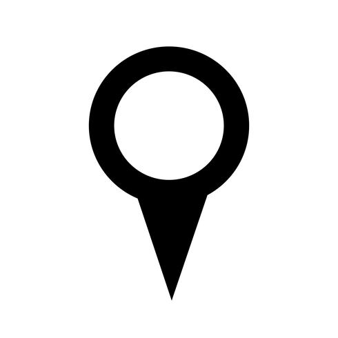 map pointer gps icon vector