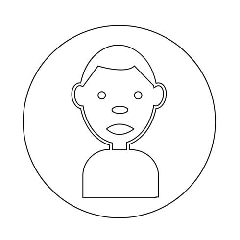 Icono de signo de personas vector