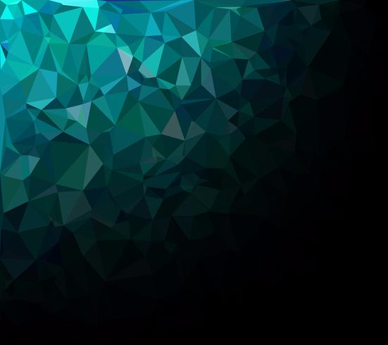 Fondo de mosaico poligonal verde, plantillas de diseño creativo vector