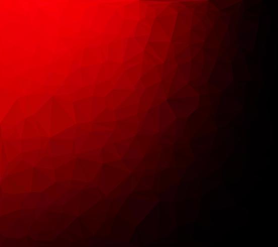 Fondo de mosaico poligonal rojo, plantillas de diseño creativo vector