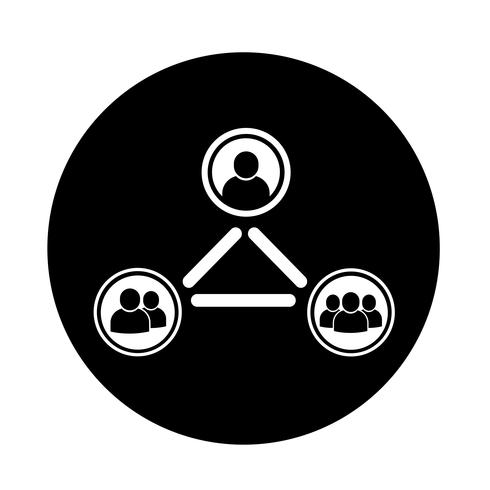 people network icon vector