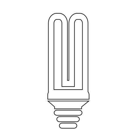 Sign of Bulb icon vector