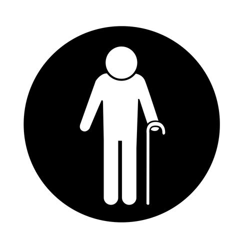 Elder People Icon vector