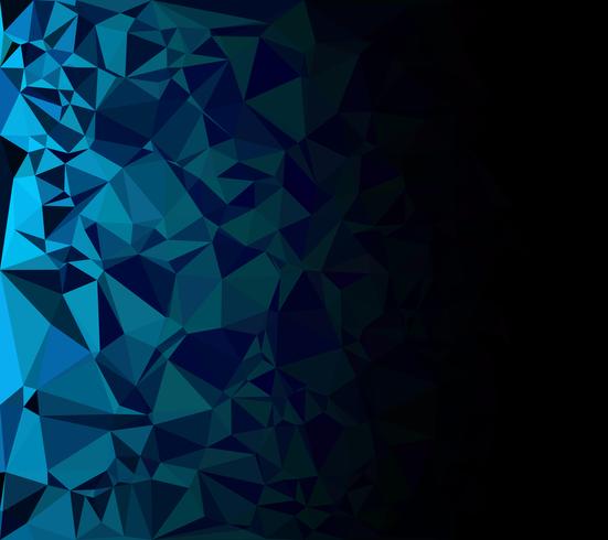 Fondo azul mosaico poligonal, plantillas de diseño creativo vector