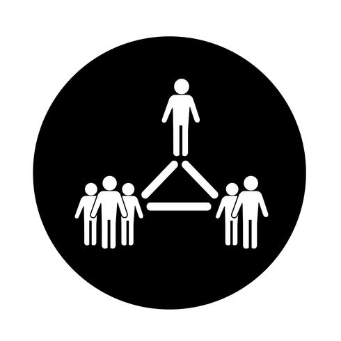 people network icon vector