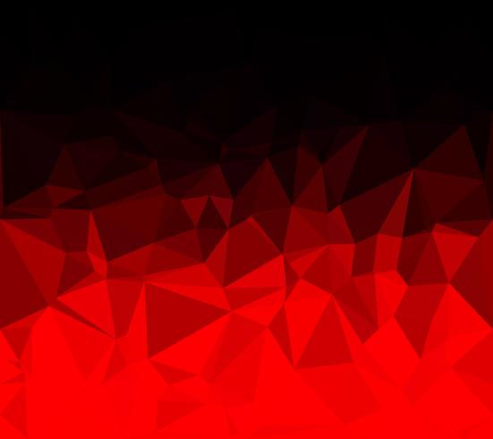 Fondo de mosaico poligonal rojo, plantillas de diseño creativo vector