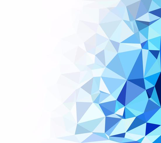 Blue Polygonal Mosaic Background, Creative Design Templates vector