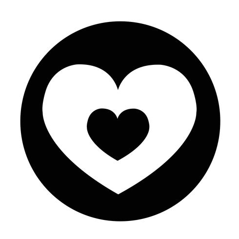 Icono de signo de corazon vector