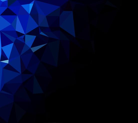 Fondo azul mosaico poligonal, plantillas de diseño creativo vector