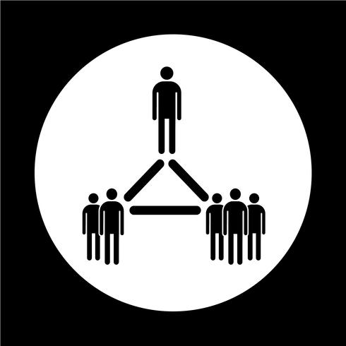 people network icon vector