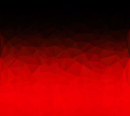 Fondo de mosaico poligonal rojo, plantillas de diseño creativo vector