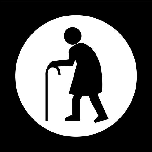 Elder People Icon vector