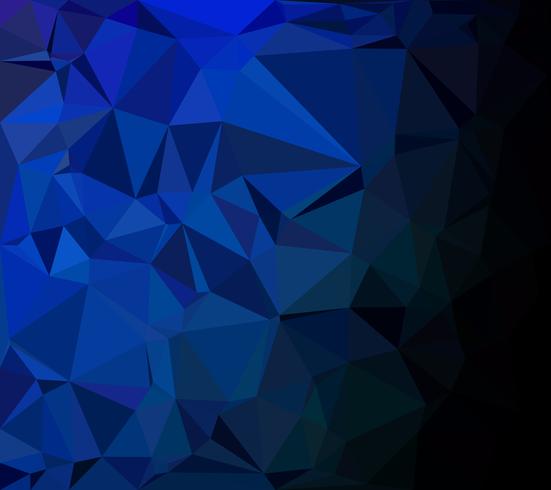 Fondo azul mosaico poligonal, plantillas de diseño creativo vector