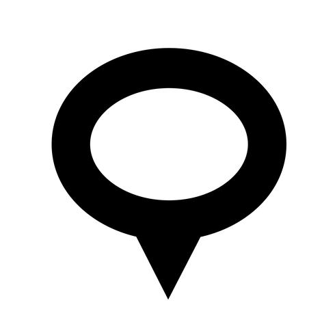 map pointer gps icon vector