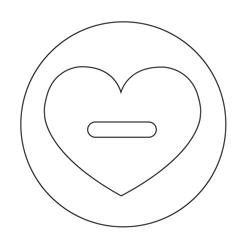 Sign of Heart icon vector